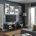 IKEA BESTÅ БЕСТО, тумба под ТВ, темно-серый Selsviken / Fällsvik антрацит, 180x42x48 см 995.561.23 фото thumb №2