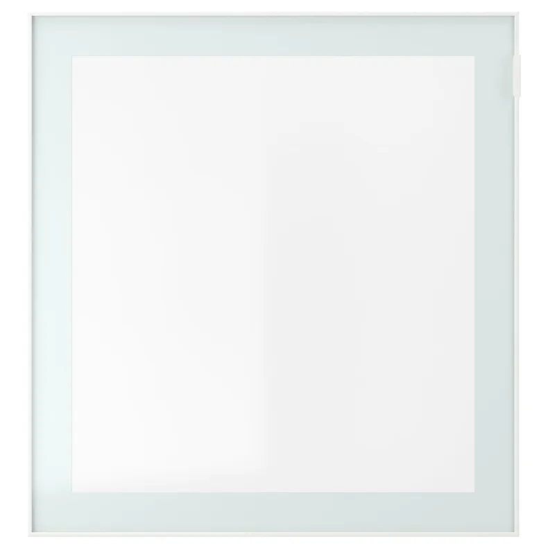 IKEA BESTÅ БЕСТО, стеллаж со стеклянн дверью, белый Стекловик / белый / светло-зеленый Прозрачное стекло, 60x42x64 см 194.891.23 фото №2