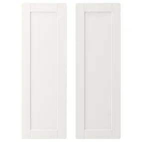IKEA SMÅSTAD СМОСТАД, дверь, белая / белая рама, 30x90 см 904.341.74 фото