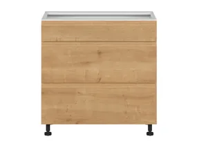 BRW Кухонный шкаф Sole 80 см с ящиками бесшумного закрывания дуб арлингтон, альпийский белый/арлингтонский дуб FH_D3S_80/82_2STB/STB-BAL/DAANO фото