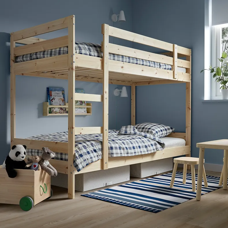 IKEA MYDAL МЮДАЛЬ, каркас 2-ярусного ліжка, сосна, 90x200 см 001.024.52 фото №2