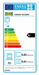 IKEA FORNEBY ФОРНЕБІ, духовка із обдувом і прямою парою, з піролізом IKEA 700/сталь 305.568.99 фото thumb №7