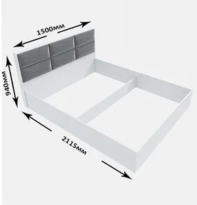 Еверест Кровать двуспальная Эверест КЛ-1400 Лайт (без основания под матрас) 140х200 см Нимфея Альба (DTM-4648) фото