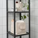 IKEA PURRPINGLA, корзина, ткань/бежевый, 25x20x20 см 505.919.53 фото thumb №4