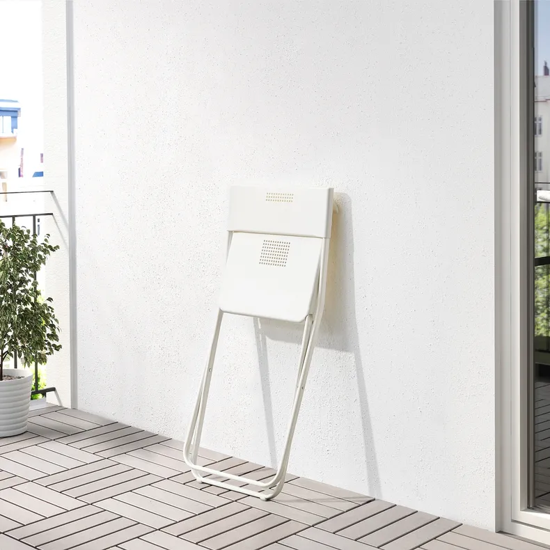 IKEA FEJAN ФЕЯН, стілець, вуличний, складаний білий 102.553.07 фото №3
