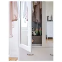 IKEA TYSSEDAL ТИССЕДАЛЬ, шкаф платяной, белый / зеркальное стекло, 88x58x208 см 002.981.28 фото thumb №6