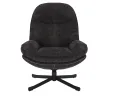 Кресло мягкое поворотное SIGNAL HARPER, ткань: черный фото thumb №3