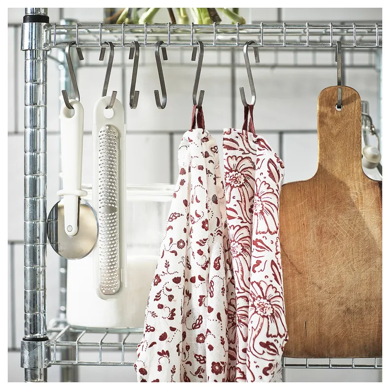 IKEA INAMARIA ИНАМАРИЯ, полотенце кухонное, красный / розовый дизайн, 45x60 см 404.930.81 фото №6
