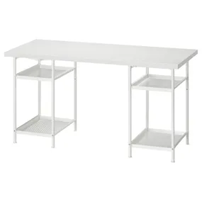 IKEA LAGKAPTEN ЛАГКАПТЕН / SPÄND СПЭНД, письменный стол, белый, 140x60 см 395.638.43 фото