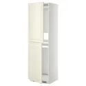 IKEA METOD МЕТОД, висока шафа для холодильнка / морозил, білий / БУДБІН кремово-білий, 60x60x200 см 699.255.36 фото thumb №1