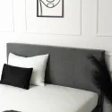 Ліжко двоспальне оксамитове MEBEL ELITE MELIA Velvet, 140x200 см, Темно-сірий фото thumb №8