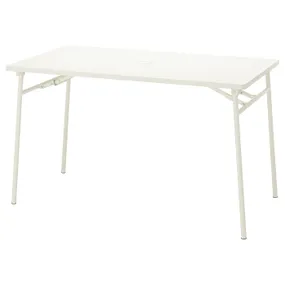 IKEA TORPARÖ ТОРПАРЕ, стіл, для вулиці, білий / розкладний, 130x74 см 704.207.57 фото