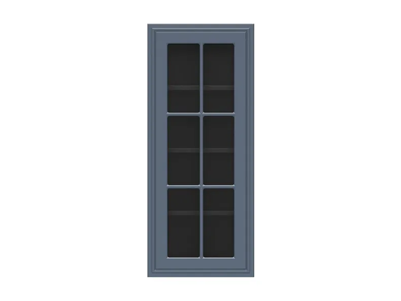 BRW Верхний кухонный шкаф Verdi 40 см левый с витриной mystic matt, черный/матовый FL_G_40/95_LV-CA/MIM фото №1