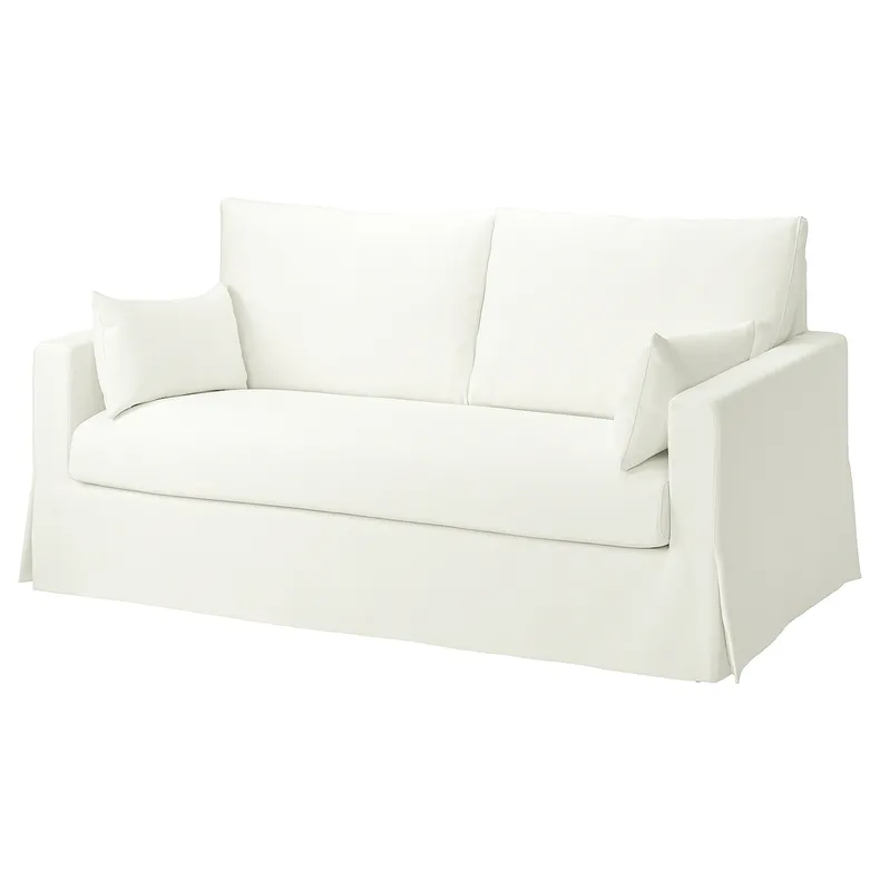 IKEA HYLTARP ХИЛЬТАРП, 2-местный диван-кровать, Халларп белый 594.895.88 фото №2