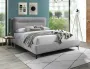 Ліжко двоспальне SIGNAL Nicosia Raven 160x200 см, світло-сірий фото