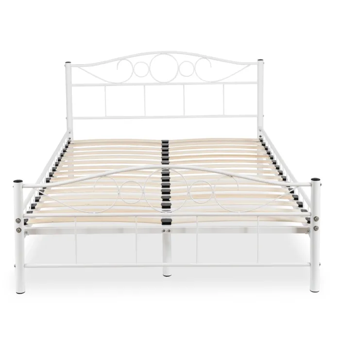 Кровать металлическая MEBEL ELITE GRIFFIN, 120x200 см, Белый фото №1