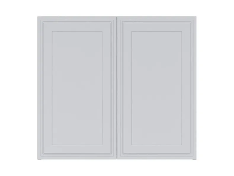 BRW Кухонный верхний шкаф Verdi 80 см со сливом двухдверный светло-серый матовый, греноловый серый/светло-серый матовый FL_GC_80/72_L/P-SZG/JSZM фото №1