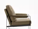 Крісло м'яке з металевим каркасом SIGNAL FOCUS Buffalo, екошкіра: оливковий фото thumb №6