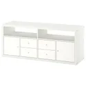 IKEA KALLAX КАЛЛАКС, шкаф для ТВ, комбинация, белый, 147x39x60 см 295.606.75 фото thumb №1
