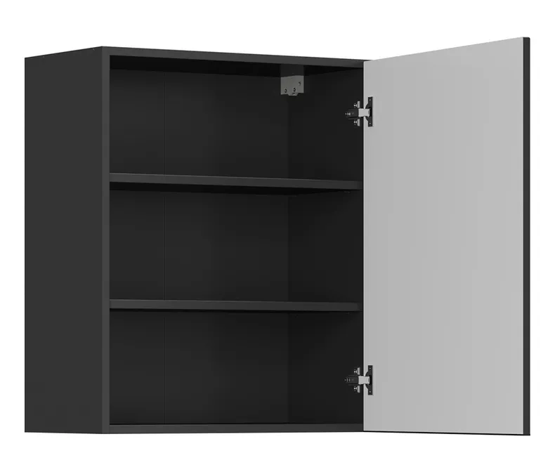 BRW Sole L6 60 см правый верхний кухонный шкаф черный матовый, черный/черный матовый FM_G_60/72_P-CA/CAM фото №3
