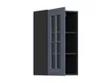BRW Верхний кухонный шкаф Verdi 40 см левый с витриной mystic matt, черный/матовый FL_G_40/72_LV-CA/MIM фото thumb №3