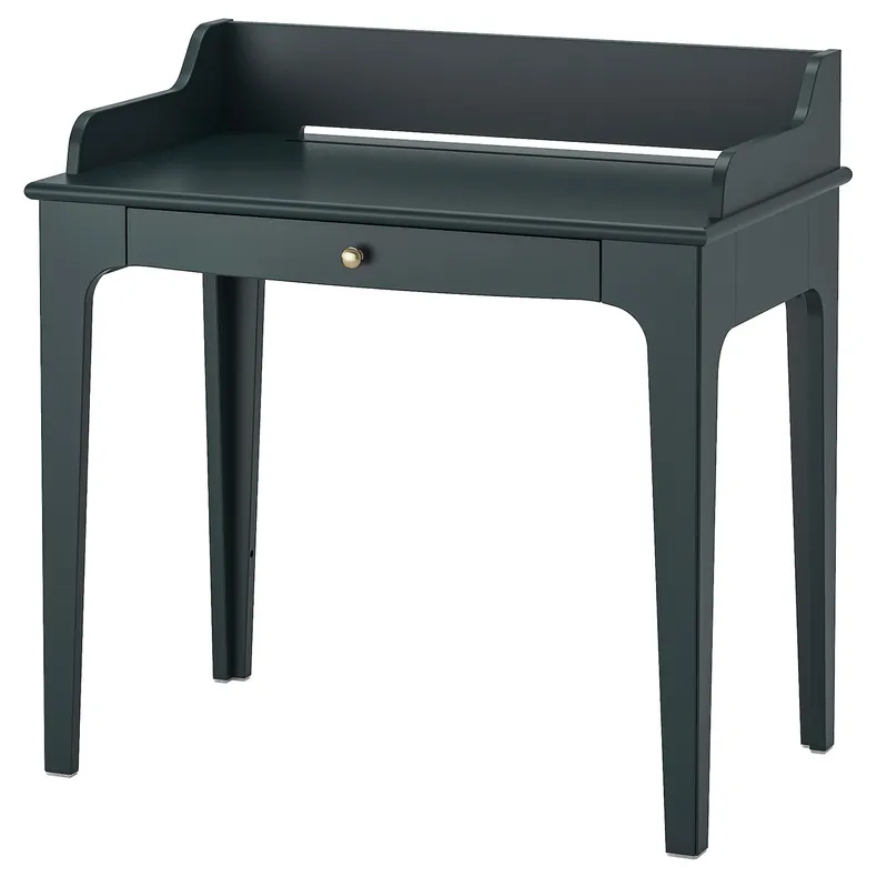 IKEA LOMMARP ЛОММАРП, письмовий стіл, темно-синьо-зелений, 90x54 см 204.428.27 фото №1