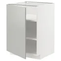 IKEA METOD МЕТОД, напольный шкаф с полками, белый / светло-серый, 60x60 см 395.382.31 фото thumb №1