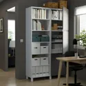 IKEA BESTÅ БЕСТО, комбинация для хранения с дверцами, белый / темно-серый, 120x42x202 см 494.217.11 фото thumb №2