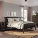 IKEA IDANÄS ІДАНЕС, каркас ліжка, темно-коричневий / ЛЕНСЕТ, 160x200 см 993.922.02 фото thumb №6