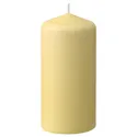 IKEA DAGLIGEN ДАГЛИГЕН, неароматическая формовая свеча, бледно-жёлтый, 14 см 805.748.86 фото thumb №1