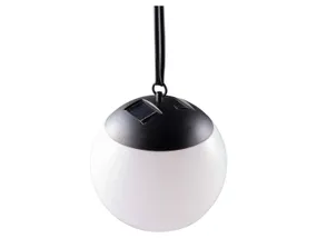 BRW Світлодіодна пластикова сонячна лампа Kiara біло-чорна 093252 фото