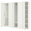 IKEA PAX ПАКС / GULLABERG ГУЛЛАБЕРГ, гардероб, комбинация, белый/белый, 250x60x236 см 795.615.78 фото thumb №1