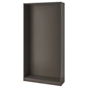 IKEA PAX ПАКС, каркас гардероба, темно-сірий, 100x35x201 см 205.092.24 фото