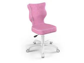 BRW Детский настольный стул розового цвета размер 4 OBR_PETIT_BIALY_ROZM.4_VISTO_8 фото