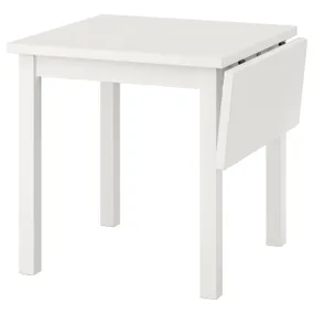 IKEA NORDVIKEN НОРДВІКЕН, стіл відкидний, білий, 74 / 104x74 см 503.687.17 фото