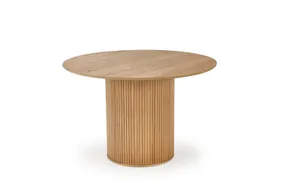 Обідній стіл HALMAR LOPEZ 120x120 см, натуральний дуб фото