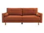 BRW Тримісний розкладний диван Torent помаранчевий, Trinity 25 Rust SO3-TORENT-LX_3DL-G2_BA441C фото