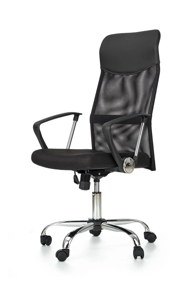 Крісло комп'ютерне офісне обертове HALMAR VIRE чорний фото №6