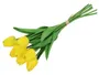 BRW букет тюльпанів 33 см 9 шт пінопластовий жовтий 090941 фото