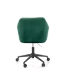 Крісло комп'ютерне офісне обертове HALMAR FRESCO, темно-зелений оксамит фото thumb №9