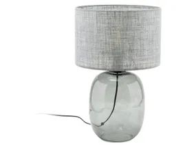 BRW Стеклянная настольная лампа Melody серого цвета 095013 фото