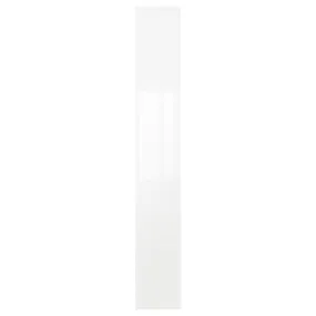 IKEA FARDAL ФАРДАЛЬ, дверцята, білий глянець, 25x195 см 703.446.26 фото