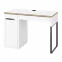 IKEA MICKE МІККЕ, письмовий стіл, білий / антрацит, 105x50 см 104.898.39 фото thumb №1