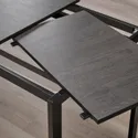 IKEA VANGSTA ВАНГСТА, розкладний стіл, чорний/темно-коричневий, 80/120x70 см 404.201.55 фото thumb №5