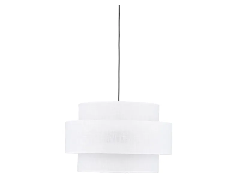 BRW Calisto White 3-точечный подвесной светильник из ткани белого цвета 094983 фото №4