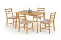 Столовий комплект HALMAR CORDOBA стіл + 4 стільці 120x80 см дуб фото thumb №1