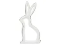 BRW Декоративна фігурка BRW Кролик, біло-золотий, кераміка 092482 фото thumb №1
