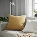 IKEA SANELA, наволочка, бежево-жёлтый, 65x65 см 005.911.30 фото thumb №2