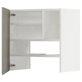 IKEA METOD МЕТОД, настінн шаф д / витяжки з полиц / дверц, білий / стенсундський бежевий, 60x60 см 295.053.49 фото