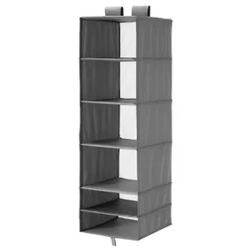 IKEA SKUBB СКУББ, модуль для хранения с 6 отделениями, тёмно-серый, 35x45x125 см 404.000.01 фото
